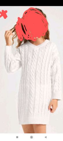 Robe en tricot torsadé 