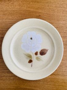 Assiette Grès Fleur 