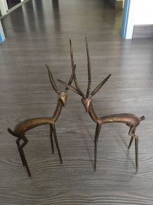 Statuette gazelles 