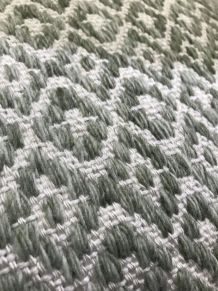 Coussin laine motifs géométrique