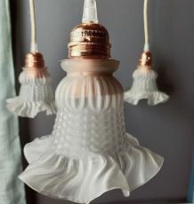 Suspension tulipes en verre