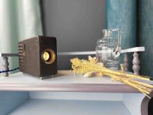 Projecteur Osef transformé en petite lampe