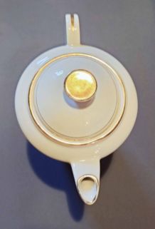 Cafetière porcelaine blanche liseret or Porcelaine