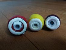 Trio salières poivriers légumes et fruits en barbotine