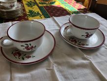 Grandes tasses tête a tête Niderviller