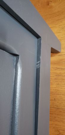 Jolie Armoire parisienne grise 1 porte