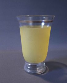 Vase granité bandeau jaune