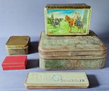 LOT DE DIVERSES BOÎTES EN MÉTAL