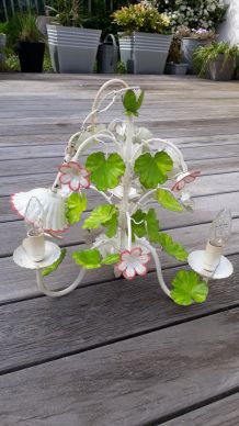 SUSPENSION METAL FLEURS 3 TETES