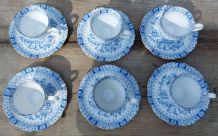 6 tasses et sous tasses en porcelaine bavaria