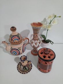 Lot de 4 articles artisanat marocain