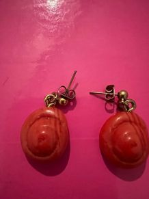 Boucles d'oreilles escargots