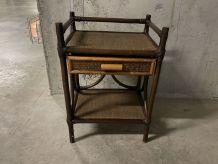 Chevet en rotin années 70