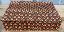 boite de rangement en tissu années 70