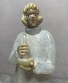 Figurine médicale pate de verre bohème - Art Tchèque