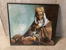 Huile sur toile « Portrait touareg »