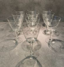 Service verres en cristal 