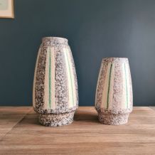 Lot de deux vases en céramique - West Germany 