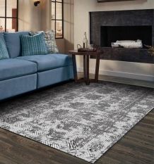 Tapis moderne simple gris clair