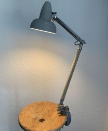 Lampe vintage 1950 industrielle atelier usine Super Chrome -