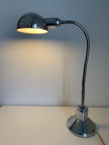 Lampe vintage 1940 de bureau jumo 210 chromée - 55cm 