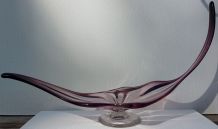 centre de table en verre soufflé