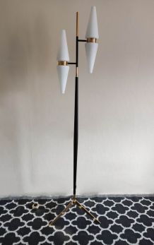 lampadaire Lunel noir et doré