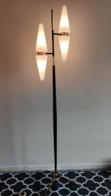 lampadaire Lunel noir et doré