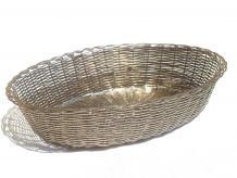 corbeille en fil argenté , vintage