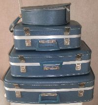 Valises gigognes hôtesse de l'air vintage - lot de 4