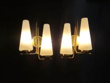 appliques murales 4 feux vintage