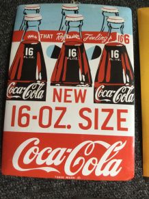 Lot de 3 plaques Coca-Cola 