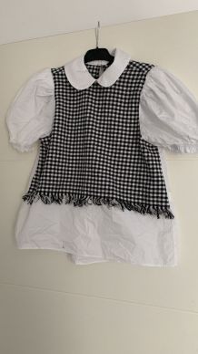 Haut zara pied de poule