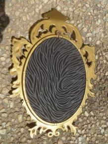 Miroir baroque, résine , Italy, vintage