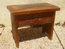  tabouret, coffre cireur, vintage