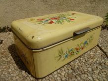 boite en fer lithographiée, vintage 