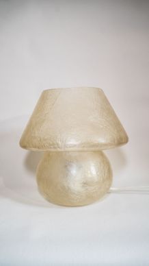 Lampe champignon vintage en fibre de verre