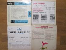 Vinyles 6 Disques 45 Tours Jean Segurel - Louis Ledrich 