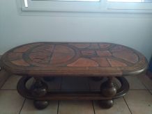 Table basse ovale 