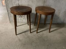 Paire de tabourets style Baumann