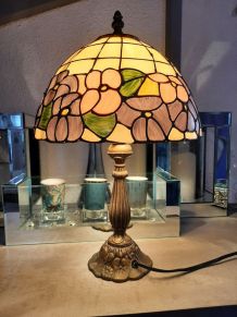 Lampe belle époque style Tifanny des années 60