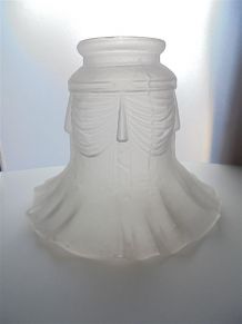 Tulipe en verre satiné