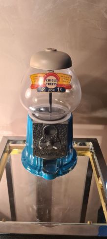 Distributeur a bonbon chewing gum, bonbonniere en fonte et v