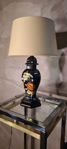 tres jolie lampe asiatique 42x25 avec un abat jour orientabl