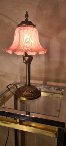 lampe style art deco  ,35x18 eletricité ok  tres belle abat 