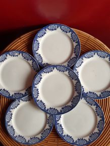 Assiettes à dessert Sarreguemines 