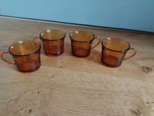Lot de 4 tasses Duralex en verre 