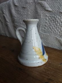 Bougeoir signé en céramique émaillée 