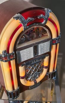 jukebox wurlitzer 38x27x25 cassette 1975 a 80  tres deco non