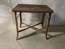 Table en rotin années 60